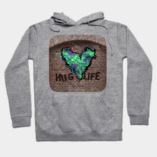 Hug Life - Green Graffiti Hoodie